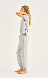 Jogginghose | Bambus-Viskose | hellgrau melange -JBS of Denmark Women