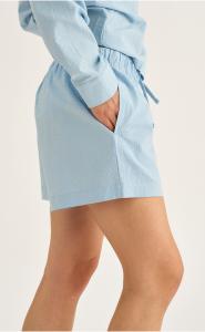 Pyjamashorts, Seersucker | Bambus-Viskose | blau -JBS of Denmark Women