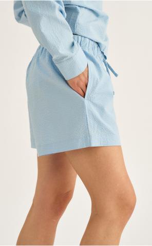 Pyjamashorts, Seersucker | Bambus-Viskose | blau -JBS of Denmark Women