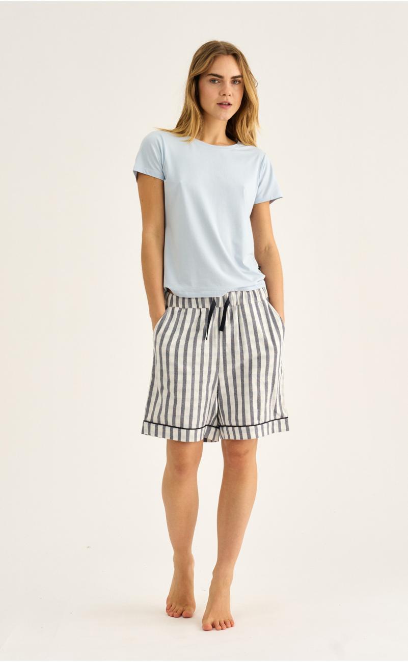 Pyjamashorts, Flanell | 100% Bio-Baumwolle | grau kariert -JBS of Denmark Women