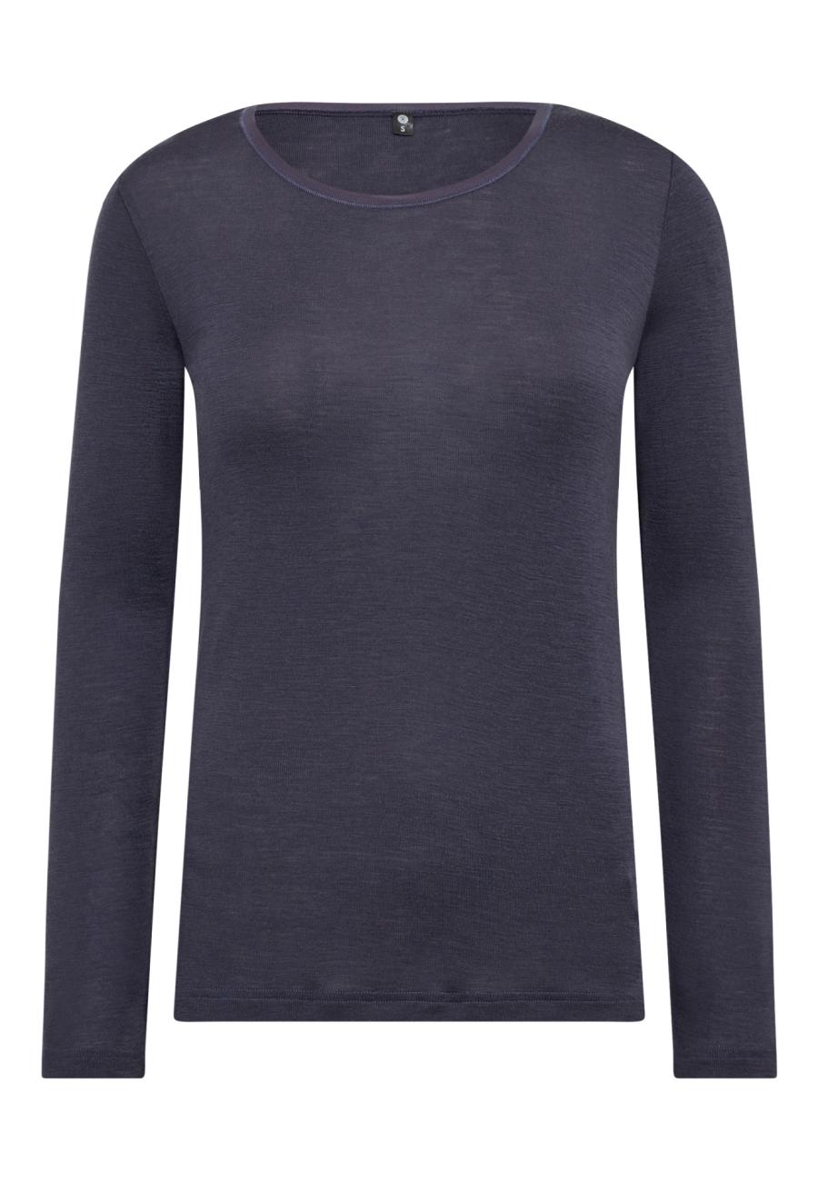 Langarm-Shirt | 100% Bio-Wolle | lavendel -JBS of Denmark Women