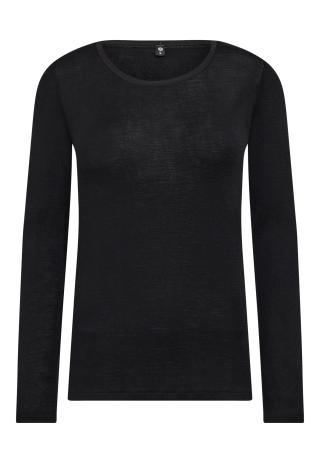 Langarm-Shirt | 100% Bio-Wolle | schwarz -JBS of Denmark Women