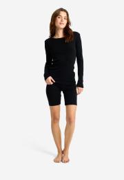 Langarm-Shirt | 100% Bio-Wolle | Schwarz -JBS of Denmark Women