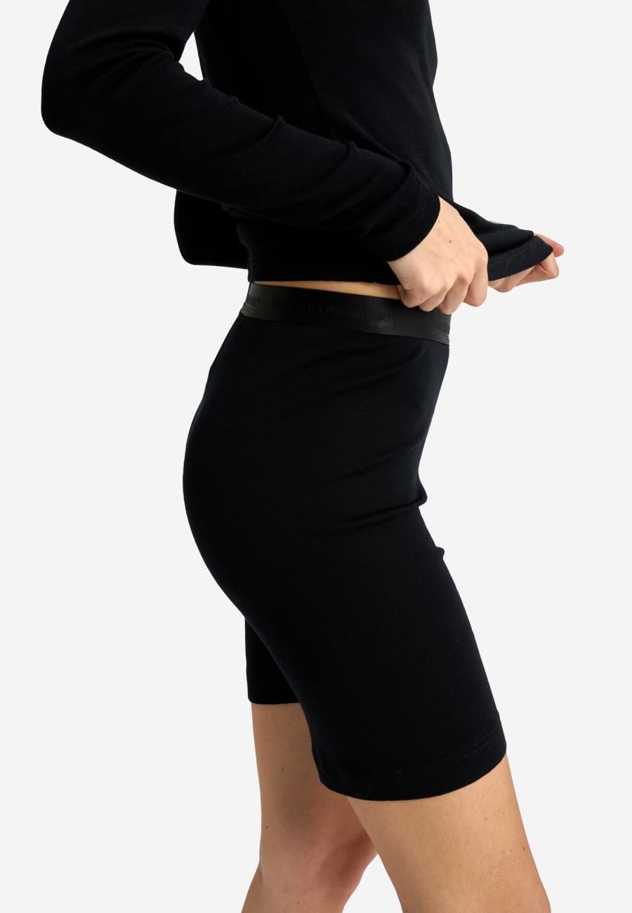 Untershorts, 100% Wolle, Schwarz