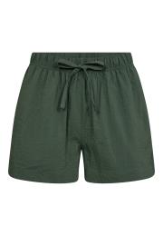 Pyjamashorts, Seersucker | Bambus-Viskose | grün -JBS of Denmark Women