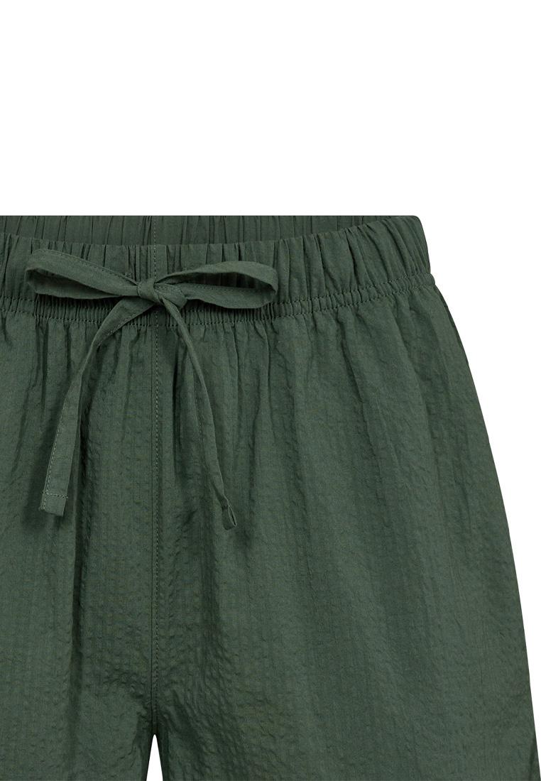 Pyjamashorts, Seersucker | Bambus-Viskose | grün -JBS of Denmark Women