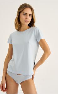 T-Shirt, Bambusviskose, Hellblau