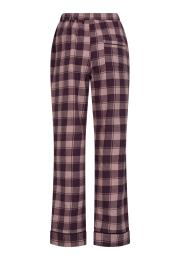 Pyjamahose, Flanell | 100% Bio-Baumwolle | dunkelrosa kariert -JBS of Denmark Women