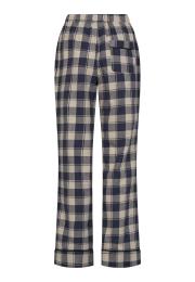 Pyjamahose, Flanell | 100% Bio-Baumwolle | blau kariert -JBS of Denmark Women