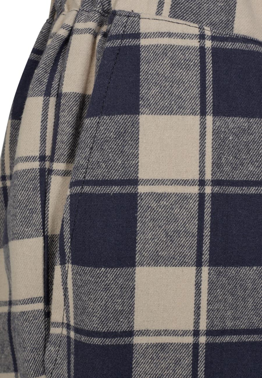 Pyjamahose, Flanell | 100% Bio-Baumwolle | blau kariert -JBS of Denmark Women