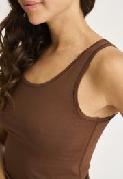 Tanktop | Bambusviskose | Braun -JBS of Denmark Women