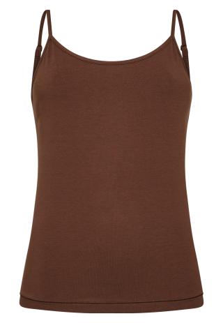 Spaghettiträger-Top | Bambusviskose | Braun -JBS of Denmark Women
