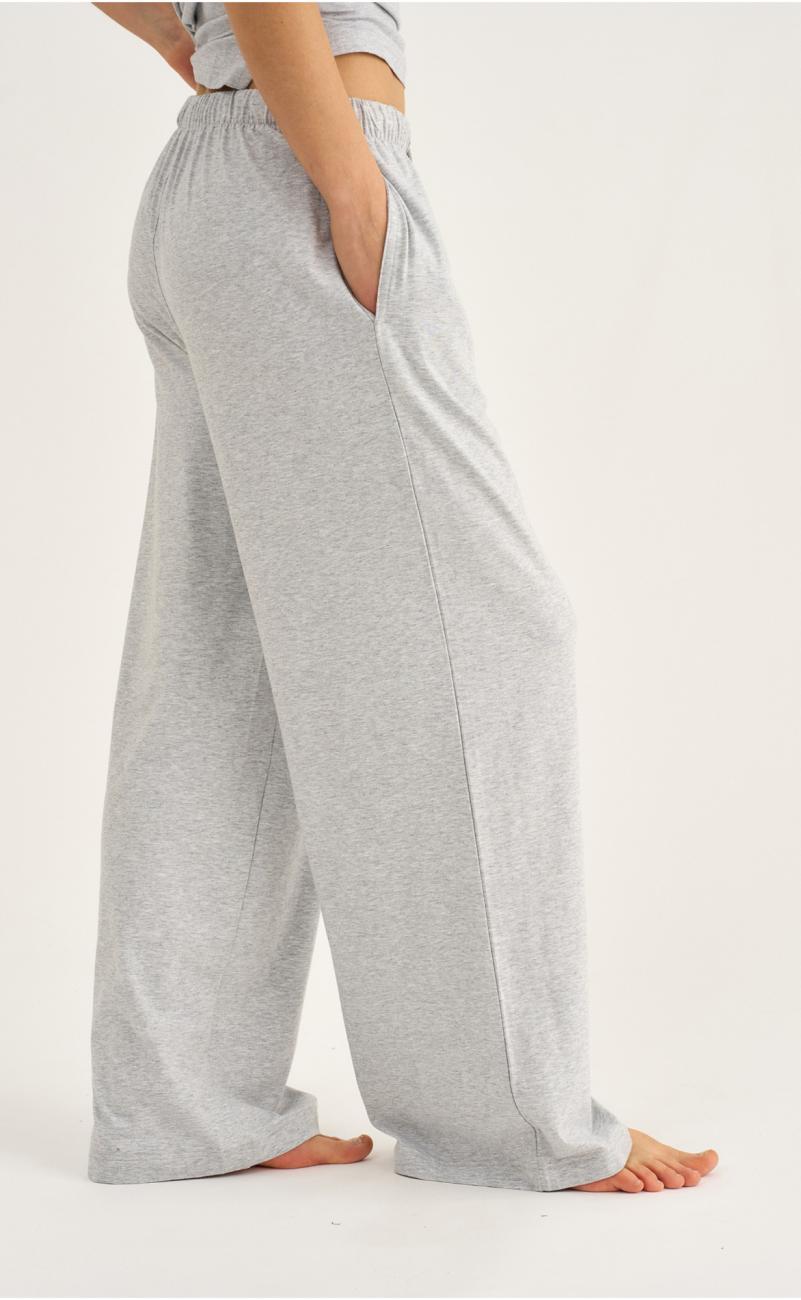 Hose „gerades Bein“ | Bambusviskose | Hellgrau meliert -JBS of Denmark Women