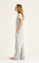 Hose „gerades Bein“ | Bambusviskose | Hellgrau meliert -JBS of Denmark Women