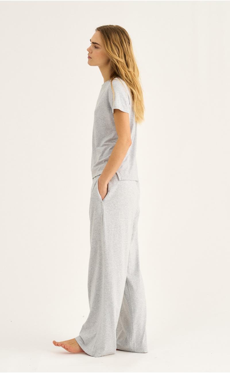 Hose „gerades Bein“ | Bambusviskose | Hellgrau meliert -JBS of Denmark Women