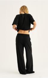 Hose „gerades Bein“ | Bambusviskose | Schwarz -JBS of Denmark Women