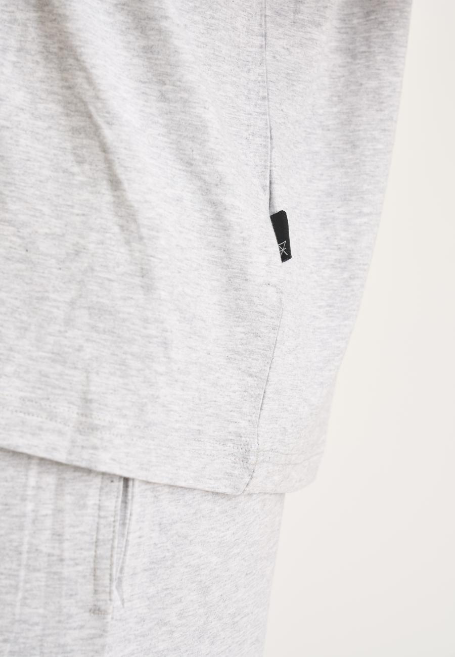 Oversize Tee | Bambusviskose | Hellgrau melange -JBS of Denmark Women