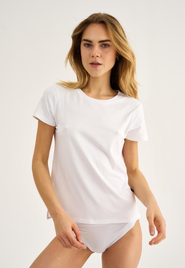 T-Shirt | Bambus-Viskose | weiß -JBS of Denmark Women