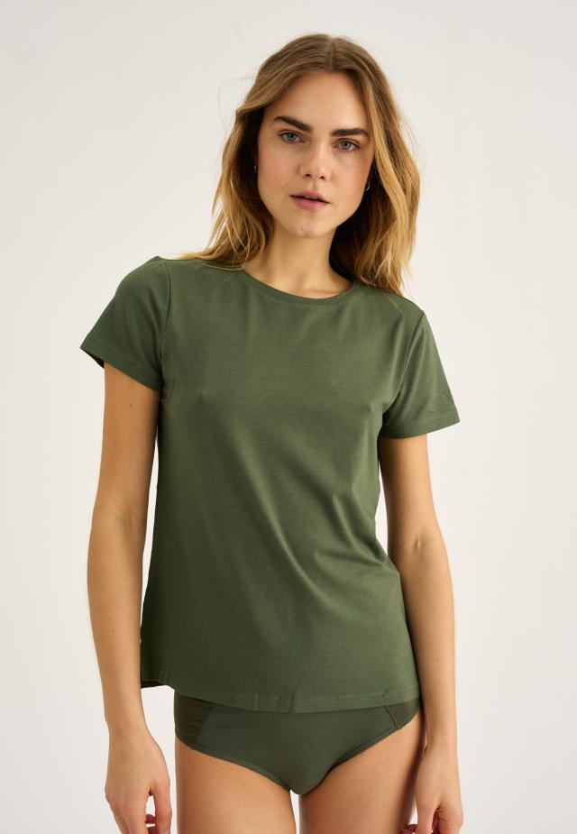 T-Shirt | Bambusviskose | Grün -JBS of Denmark Women