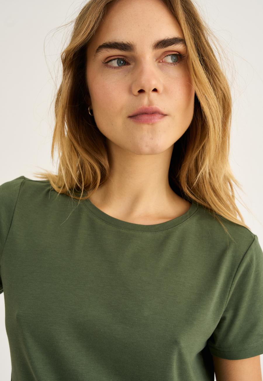 T-Shirt | Bambusviskose | Grün -JBS of Denmark Women