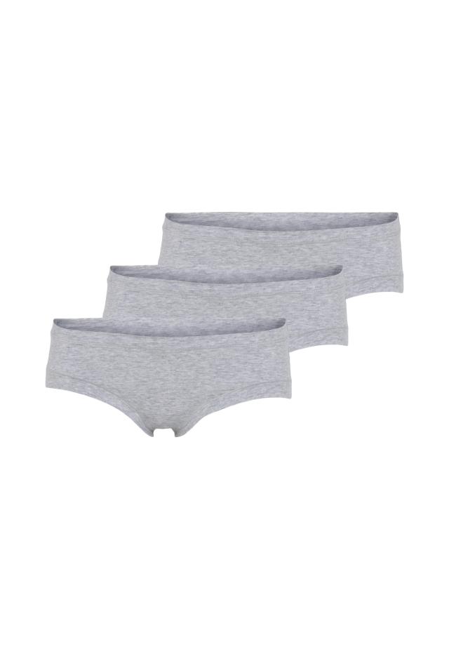 Hipster, 3er-Pack | Bambus-Viskose | hellgrau melange -JBS of Denmark Women