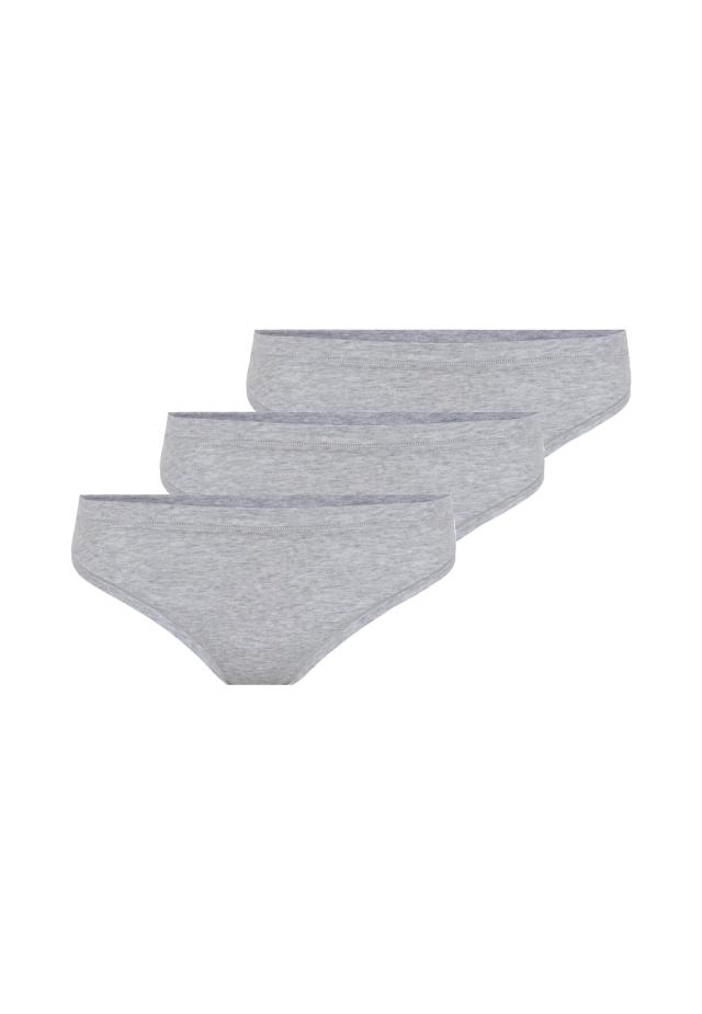 String, 3er-Pack | Bio-Bambus-Viskose | hellgrau melange -JBS of Denmark Women