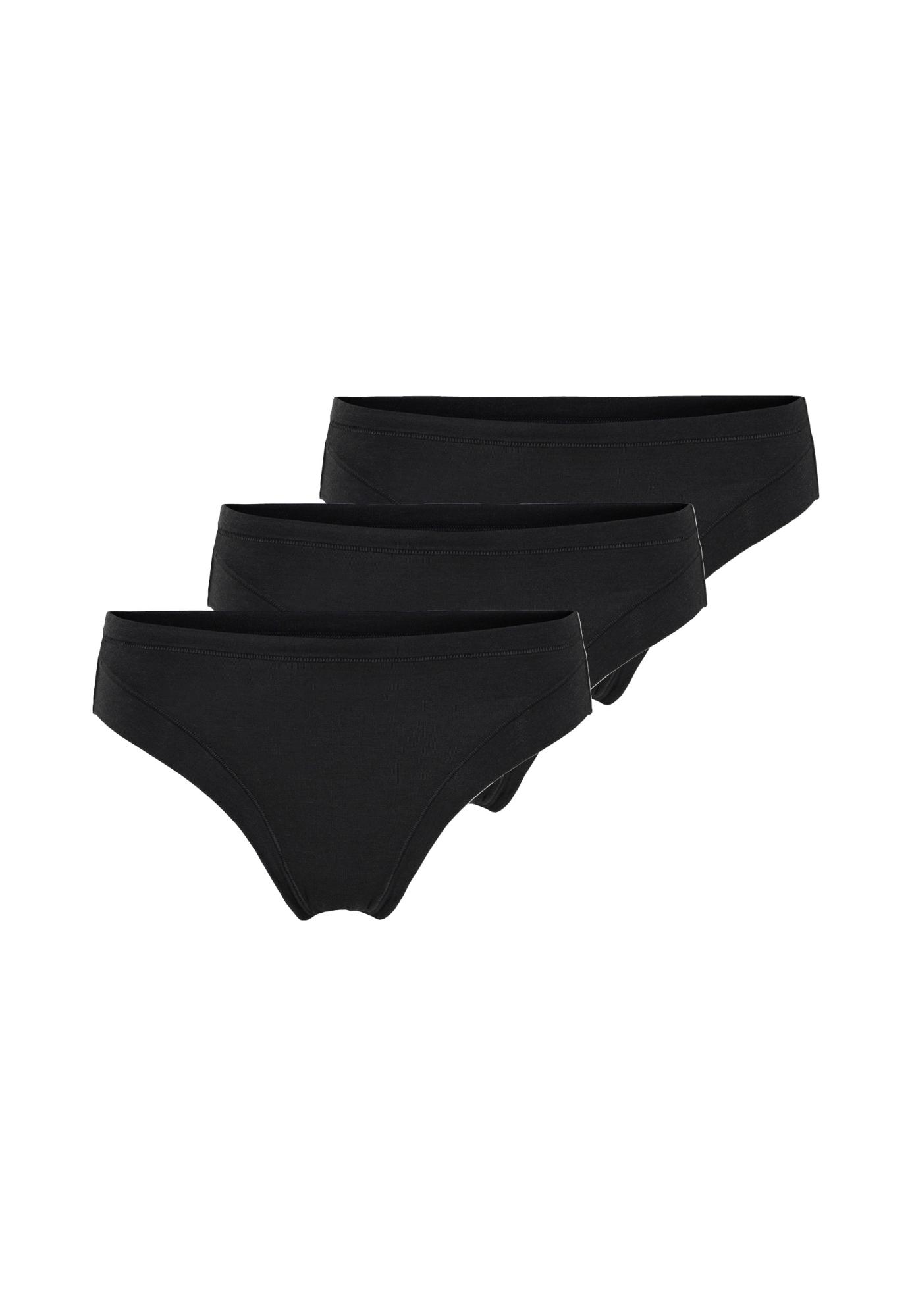 Tai, 3er-Pack, Bambus-Viskose, schwarz