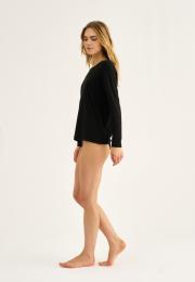 Langarm-Shirt | Bambus-Viskose | schwarz -JBS of Denmark Women