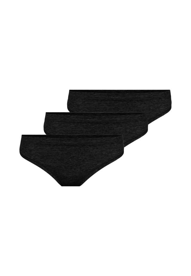 String, 3er-Pack| Bio-Bambus-Viskose | schwarz -JBS of Denmark Women