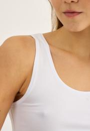 Trägertop, 2er-Pack | Bambus-Viskose | weiß -JBS of Denmark Women