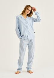 Pyjamahose | Bambus-Viskose | blau gestreift -JBS of Denmark Women