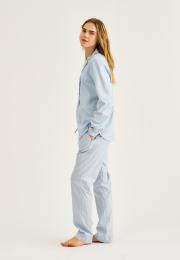 Pyjamahose | Bambus-Viskose | blau gestreift -JBS of Denmark Women