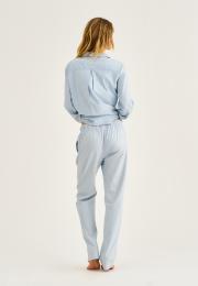 Pyjamahose | Bambus-Viskose | blau gestreift -JBS of Denmark Women