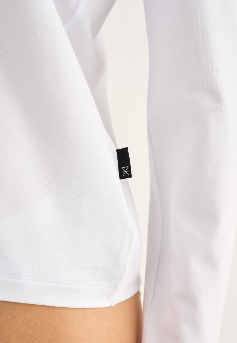 Langarm-Shirt | Bambus-Viskose | weiß -JBS of Denmark Women