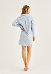 Nachthemd | Bambus-Viskose | blau gestreift -JBS of Denmark Women