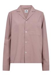 Pyjama-Hemd, Seersucker | Bambus-Viskose | rosé -JBS of Denmark Women