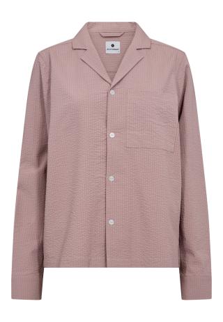 Pyjama-Hemd, Seersucker | Bambus-Viskose | rosé -JBS of Denmark Women