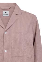 Pyjama-Hemd, Seersucker | Bambus-Viskose | rosé -JBS of Denmark Women