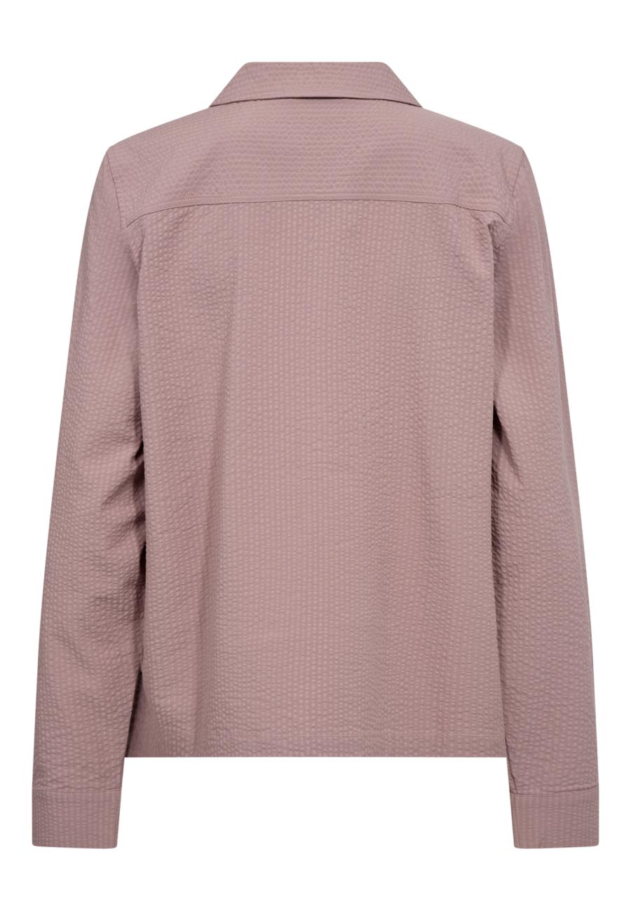 Pyjama-Hemd, Seersucker | Bambus-Viskose | rosé -JBS of Denmark Women