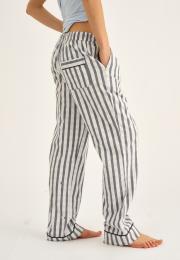 Pyjamahose, Flanell | 100% Bio-Baumwolle | grau kariert -JBS of Denmark Women