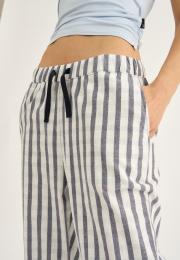 Pyjamahose, Flanell | 100% Bio-Baumwolle | grau kariert -JBS of Denmark Women