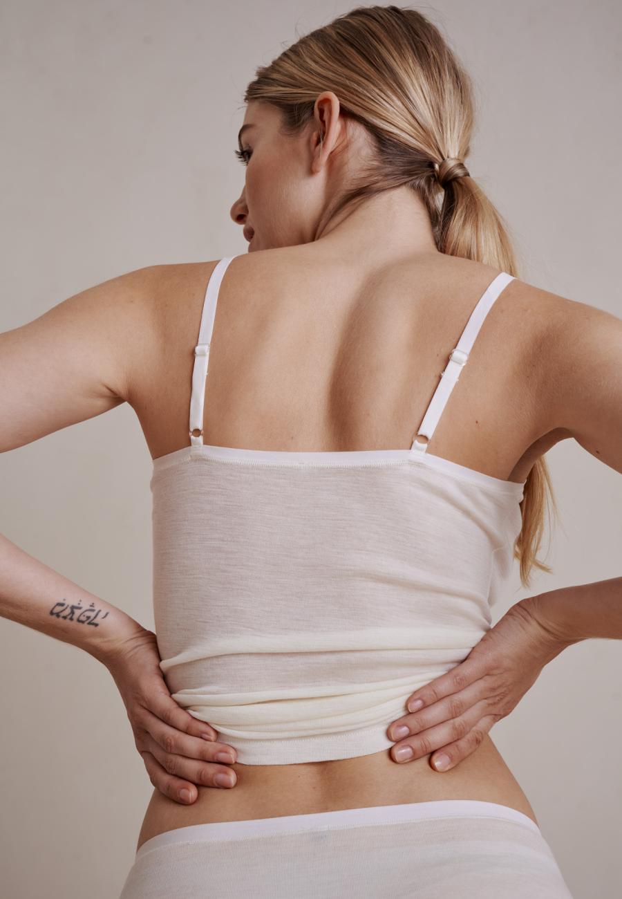 Trägertop | 100% Bio-Wolle | Elfenbein -JBS of Denmark Women