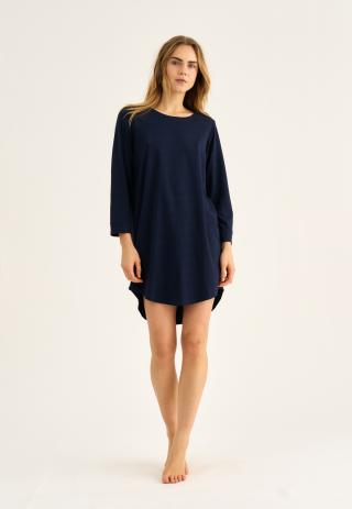 Big-Shirt, Langarm, Bambusviskose, Navy Big-Shirt, Langarm, Bambusviskose, Navy