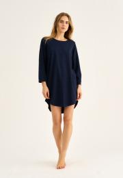 Big-Shirt, Langarm | Bambusviskose | Navy -JBS of Denmark Women