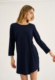 Big-Shirt, Langarm | Bambusviskose | Navy -JBS of Denmark Women