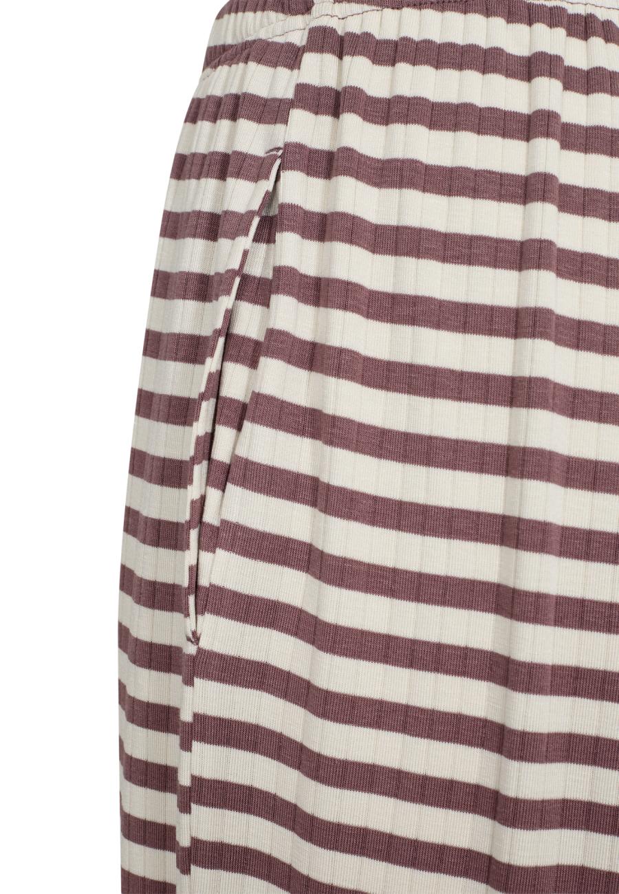Loungehose, Ripp | Bambusviskose | Rosa gestreift -JBS of Denmark Women