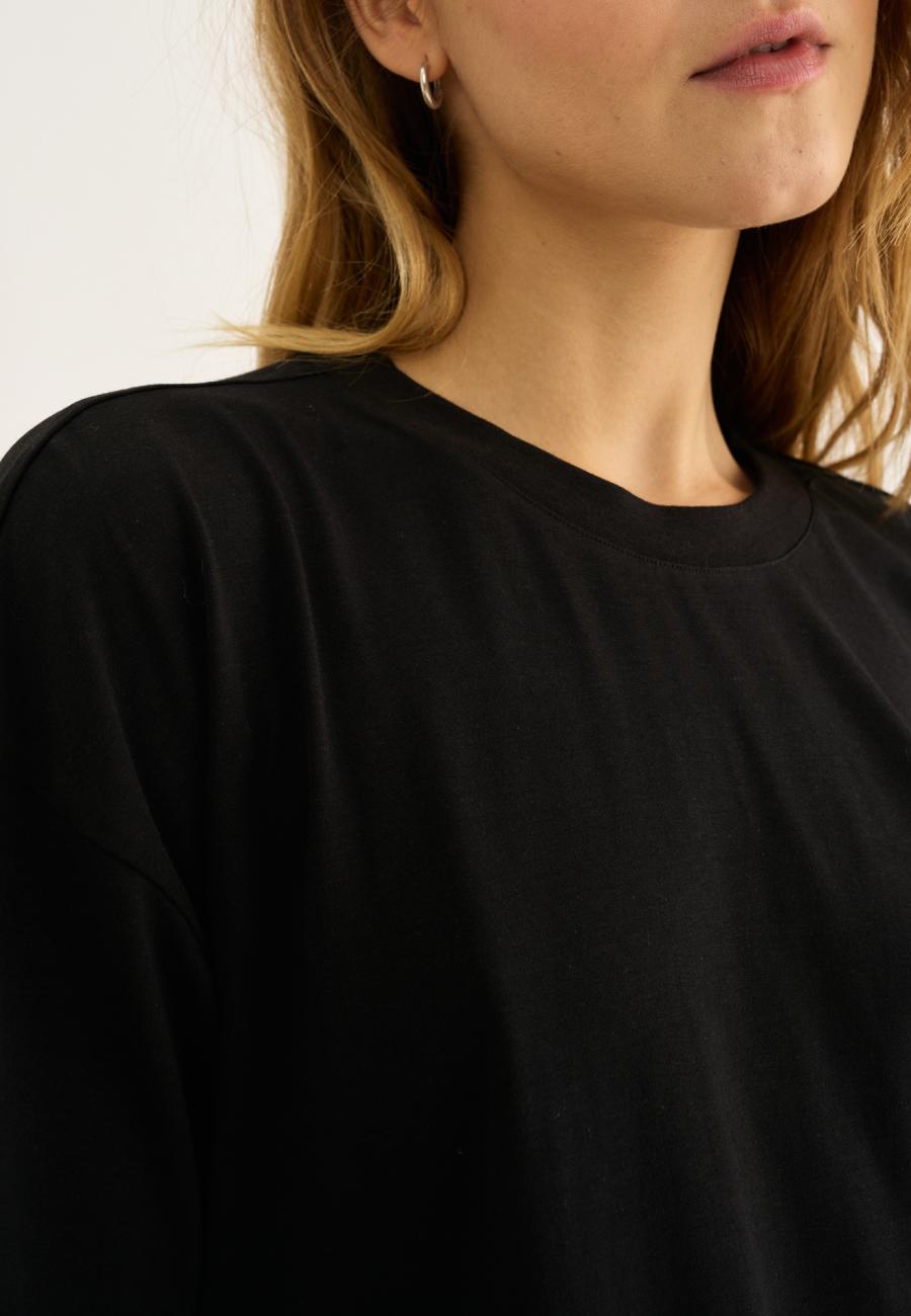 Oversize Tee | Bambusviskose | Schwarz -JBS of Denmark Women