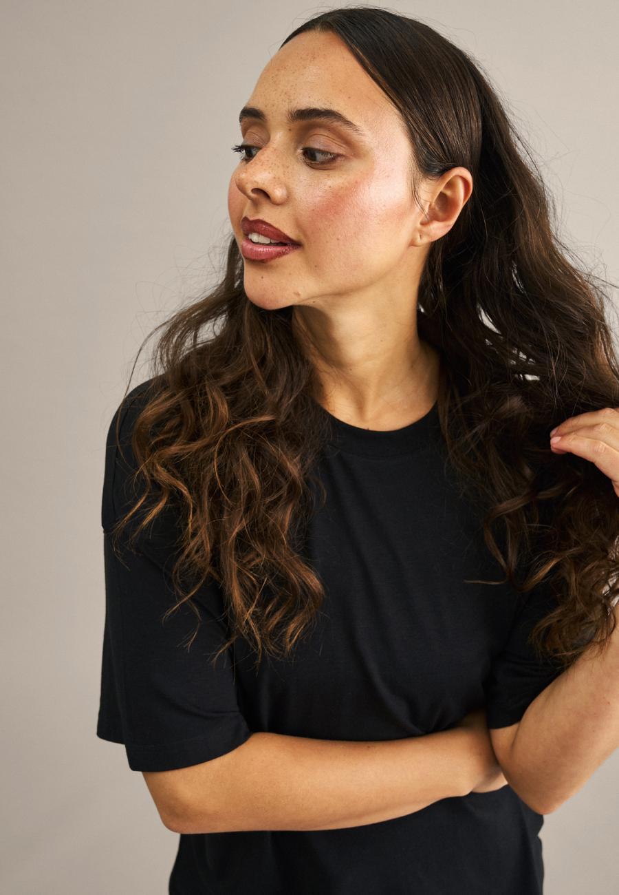 Oversize Tee | Bambusviskose | Schwarz -JBS of Denmark Women