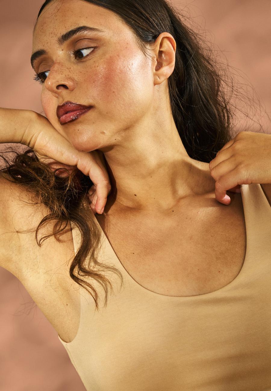 Tanktopmit support | Bambusviskose | Nude -JBS of Denmark Women