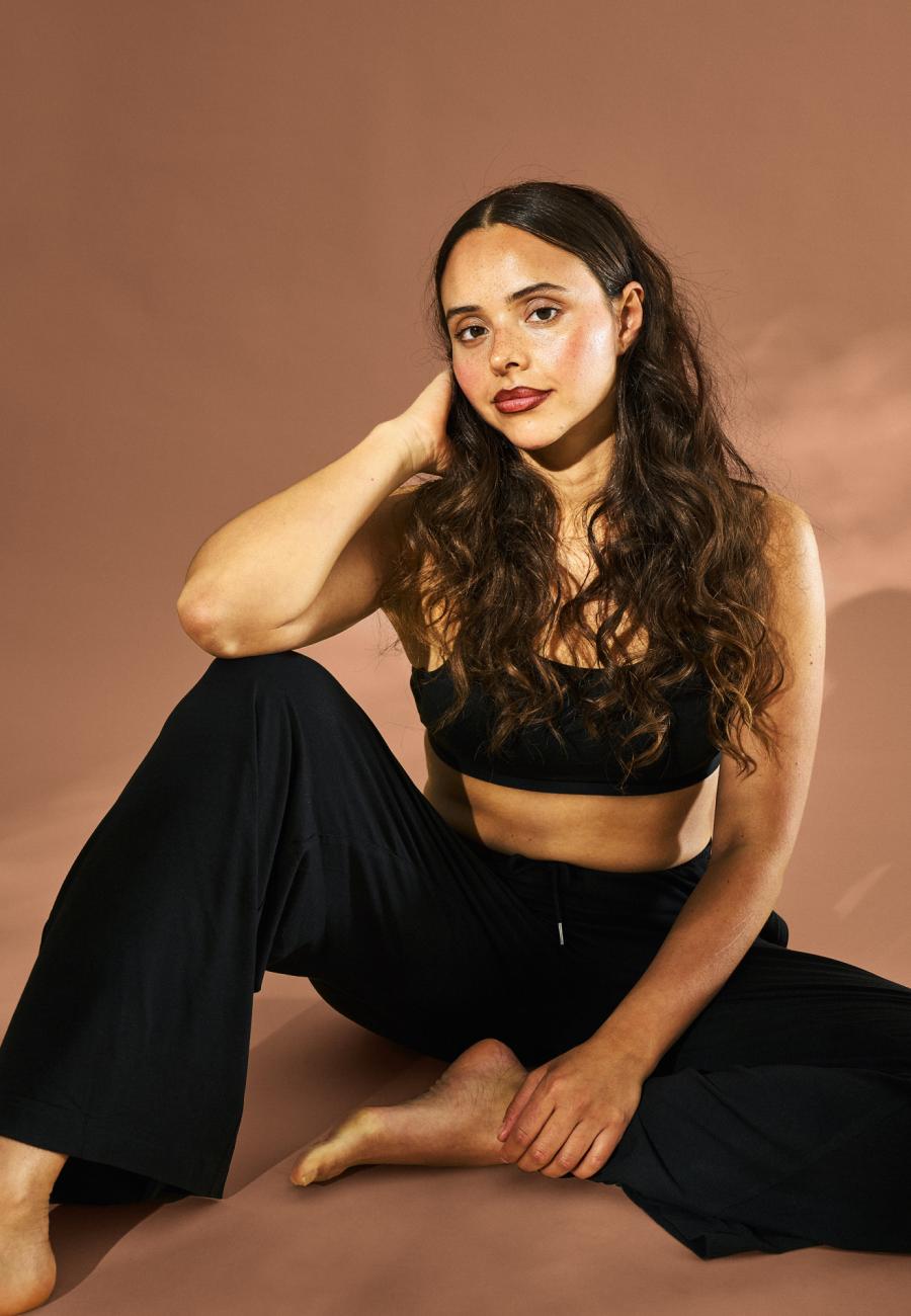 BH-Top mit support | Bambusviskose | Schwarz -JBS of Denmark Women